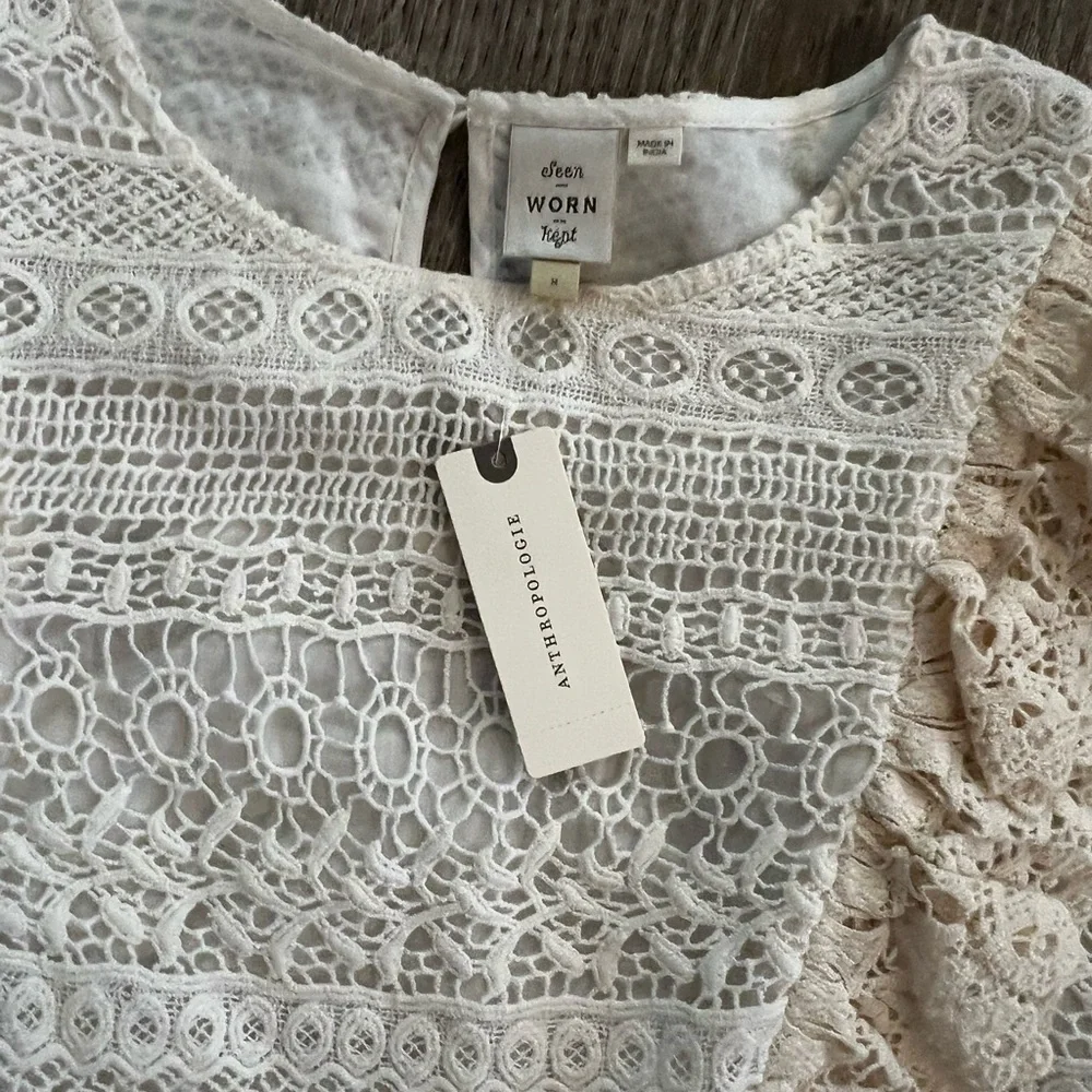 Anthropologie Seen Worn Kept Serena Lace Blouse